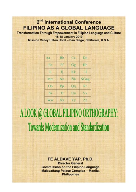 Filipino orthography .